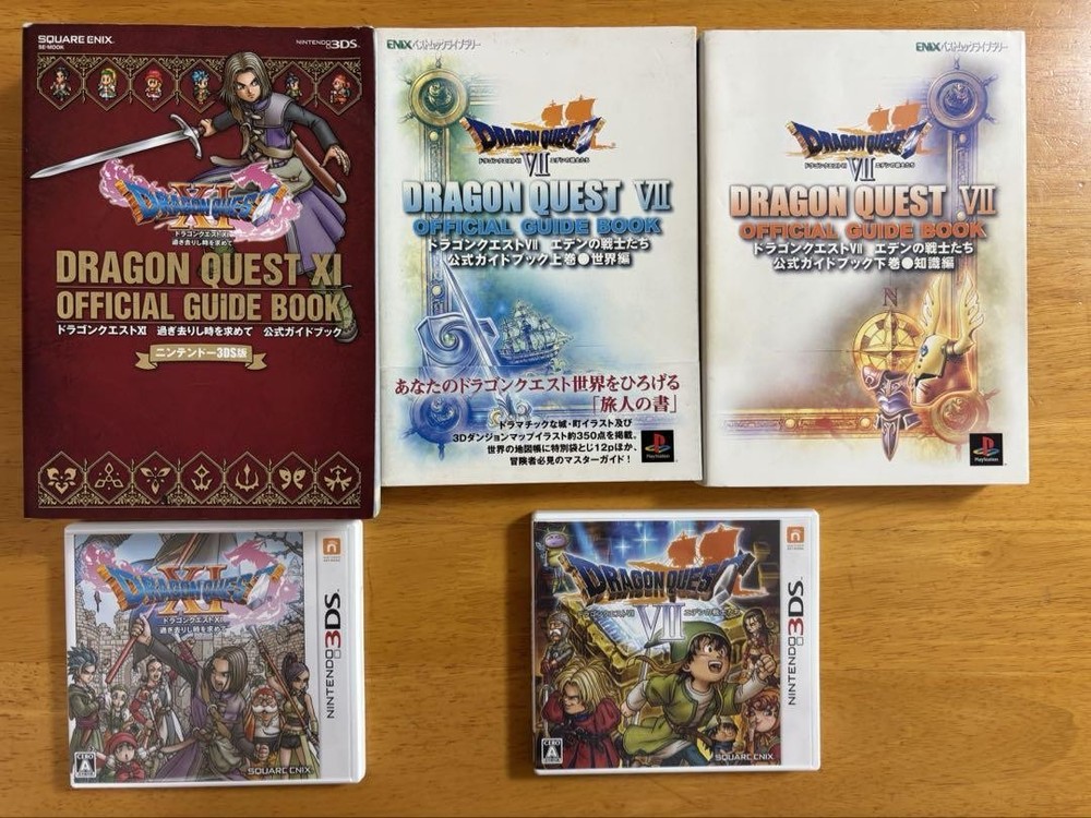 Dragon Quest VII XI 3DS Strategy Guide Bundle Official Nintendo