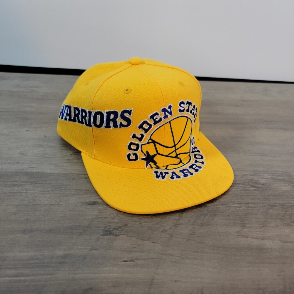 Golden State spellout yellow blast Warriors Basketball Snapback Hat CapThe Bay