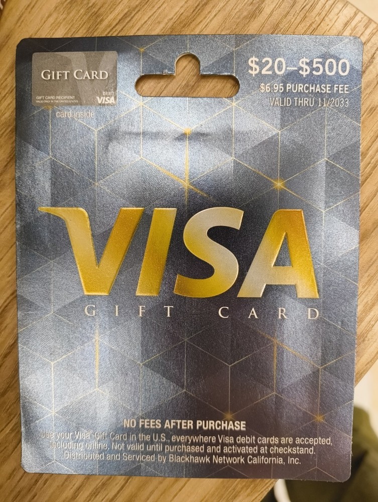 $500 Visa Gift Card – New & Unused – Free US Shipping-image