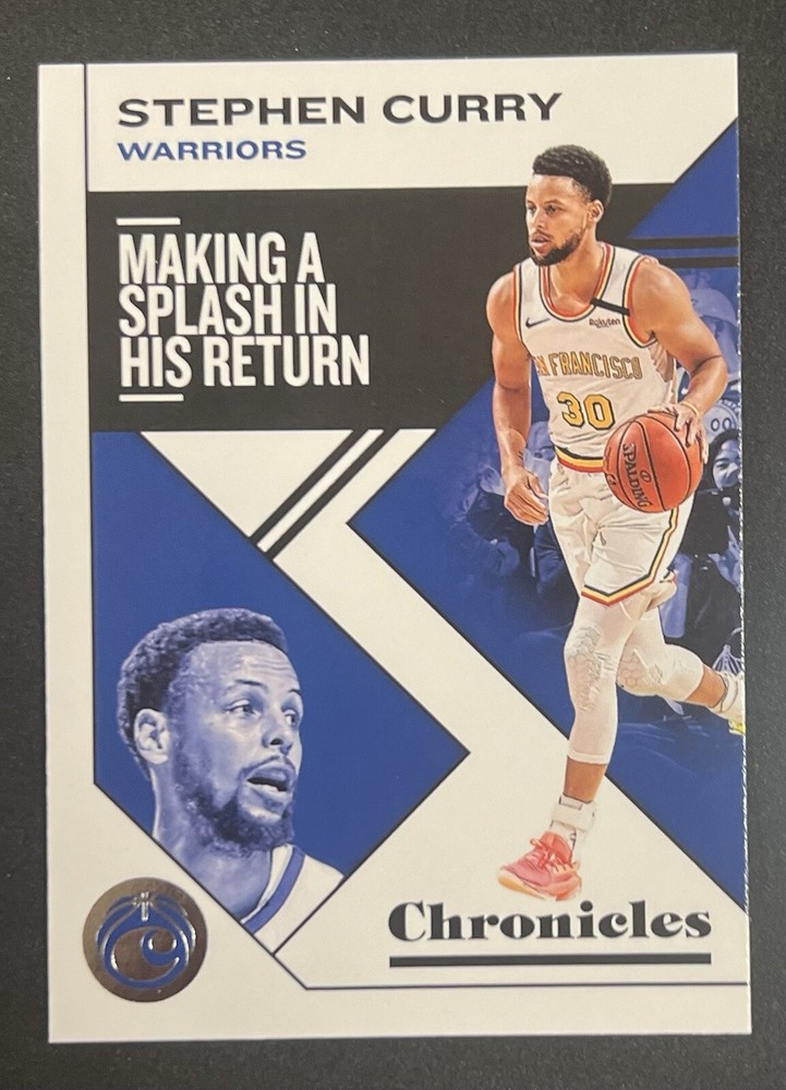 2019-20 Panini Chronicles Stephen Curry Making A Splash In His Return #21