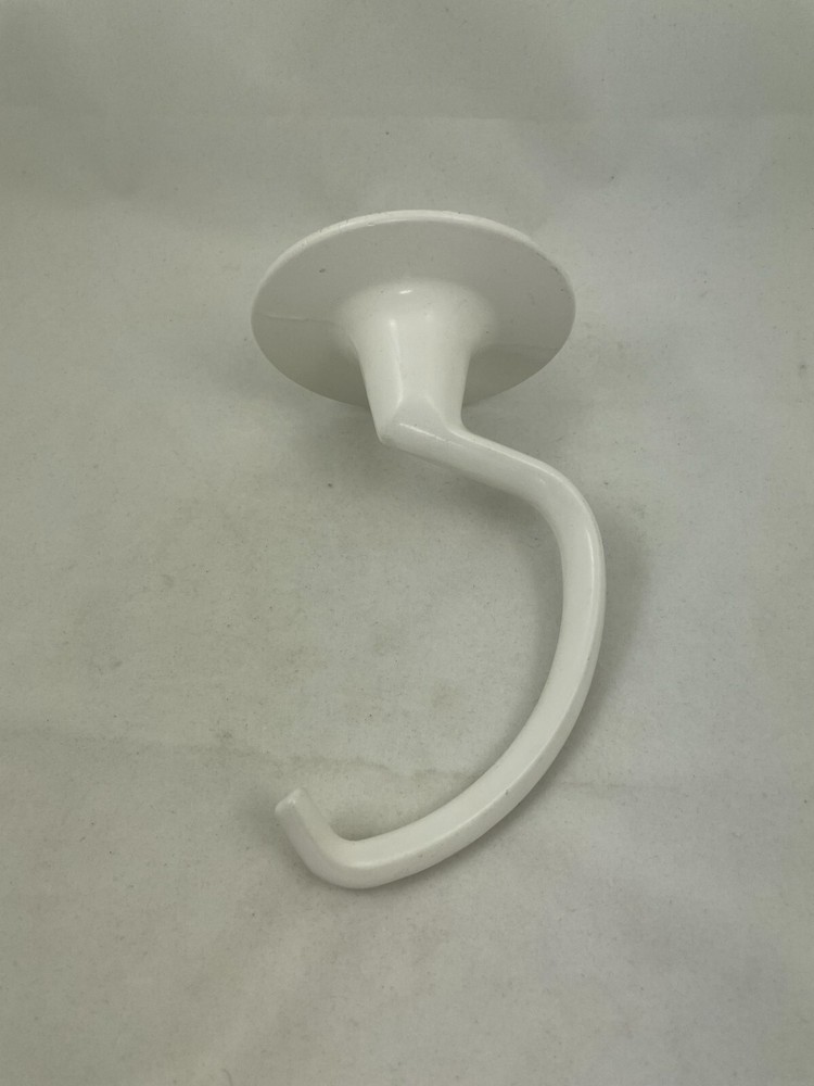 KitchenAid White Coated Dough Hook Compatible with 4.6qt Tilt Head Mixers