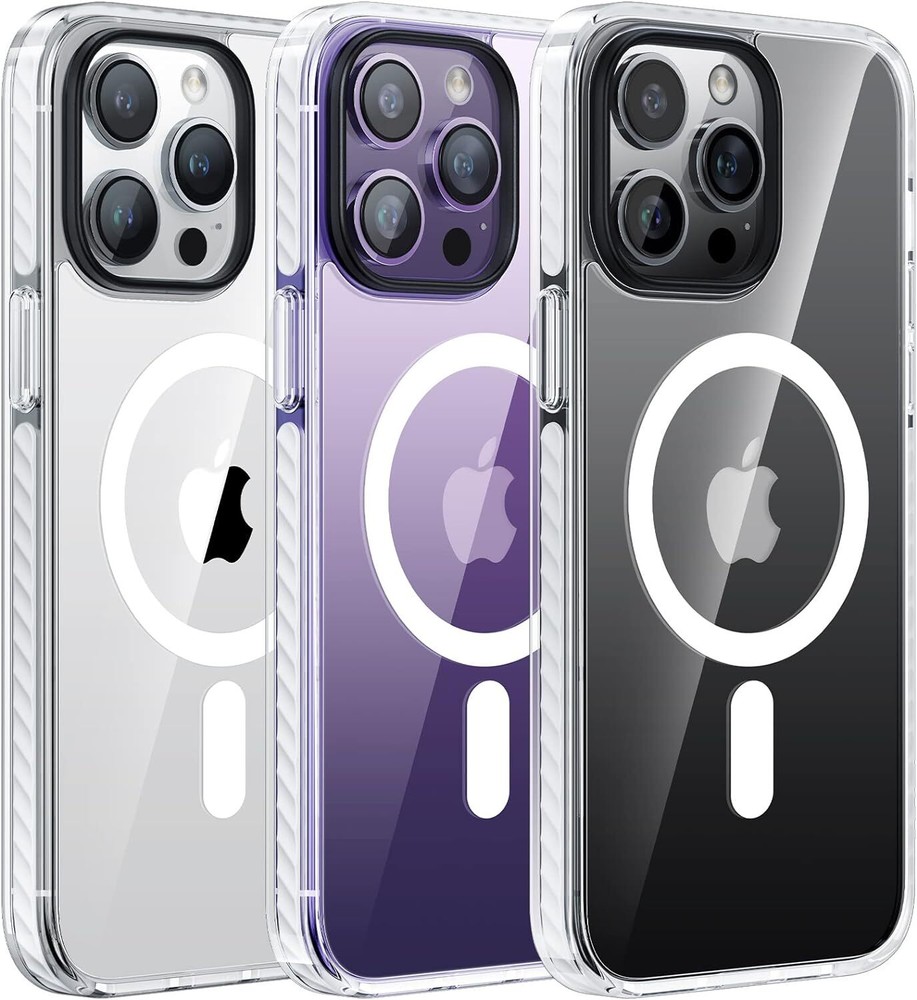 Ultra Shockproof Magnetic for iPhone 14 Pro Max Case Clear, [12FT Military Grade