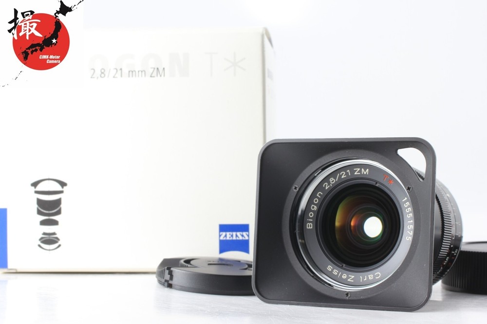 Carl Zeiss Biogon 21mm f2.8 T* ZM Leica M Lens - Mint w/ Hood Box - Japan Import