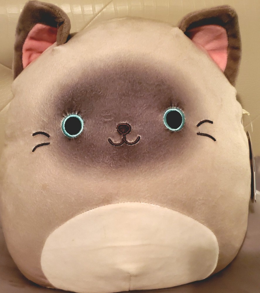 Squishmallows 12-inch Felton The Siamese Cat Plush Stuffed Animal by Kellytoy