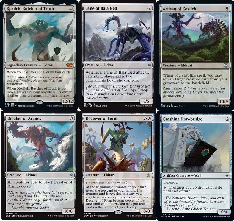 Custom Commander Deck - Kozilek, Butcher of Truth - Eldrazi - EDH MTG Magic - NM