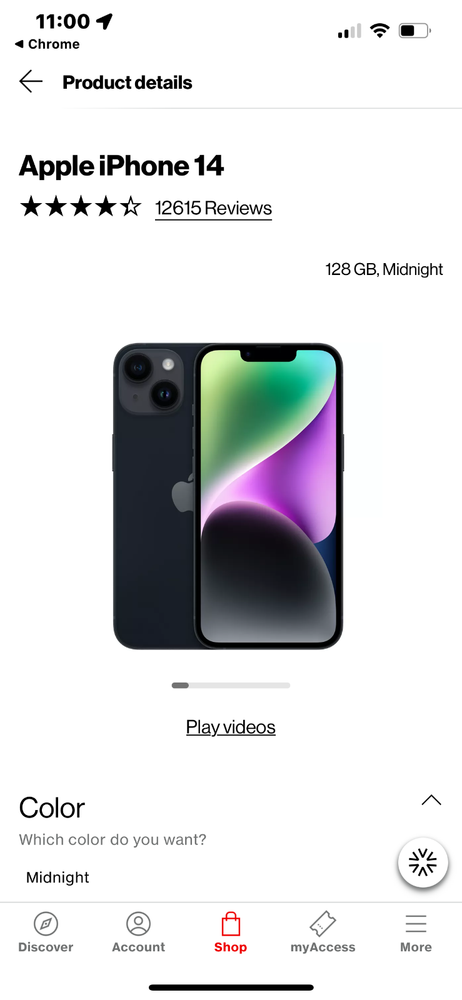 Apple iPhone 14 - 512 GB - Black (Verizon)