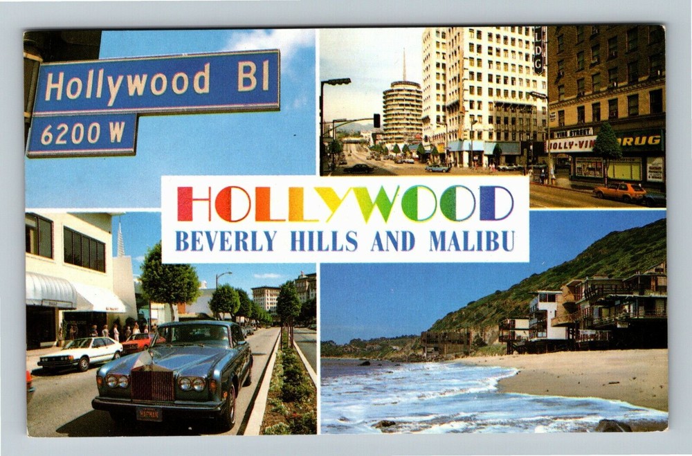 CA-California, Banner Greeting, Historic Landmarks, Vintage Postcard