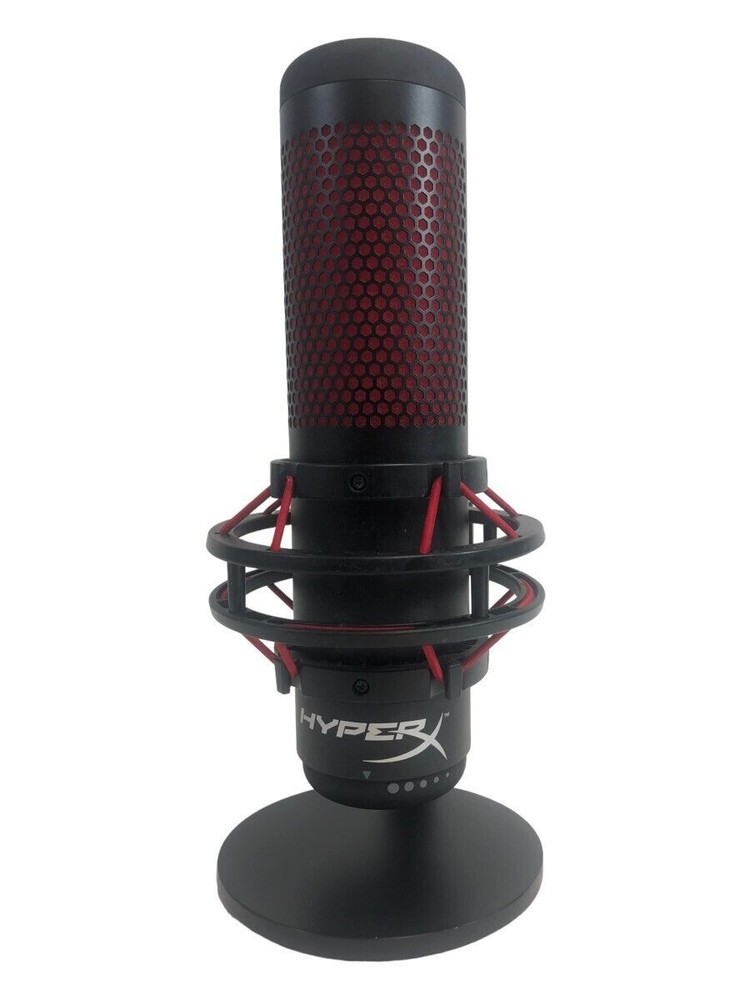 HyperX QuadCast Red LED USB Cardioid Microphone - Black