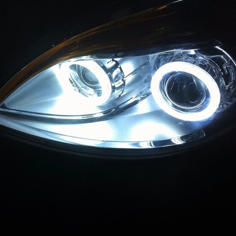 2pcs Car Headlight Angle-Lights LED COB White Light Motorcycle Auto Lamps