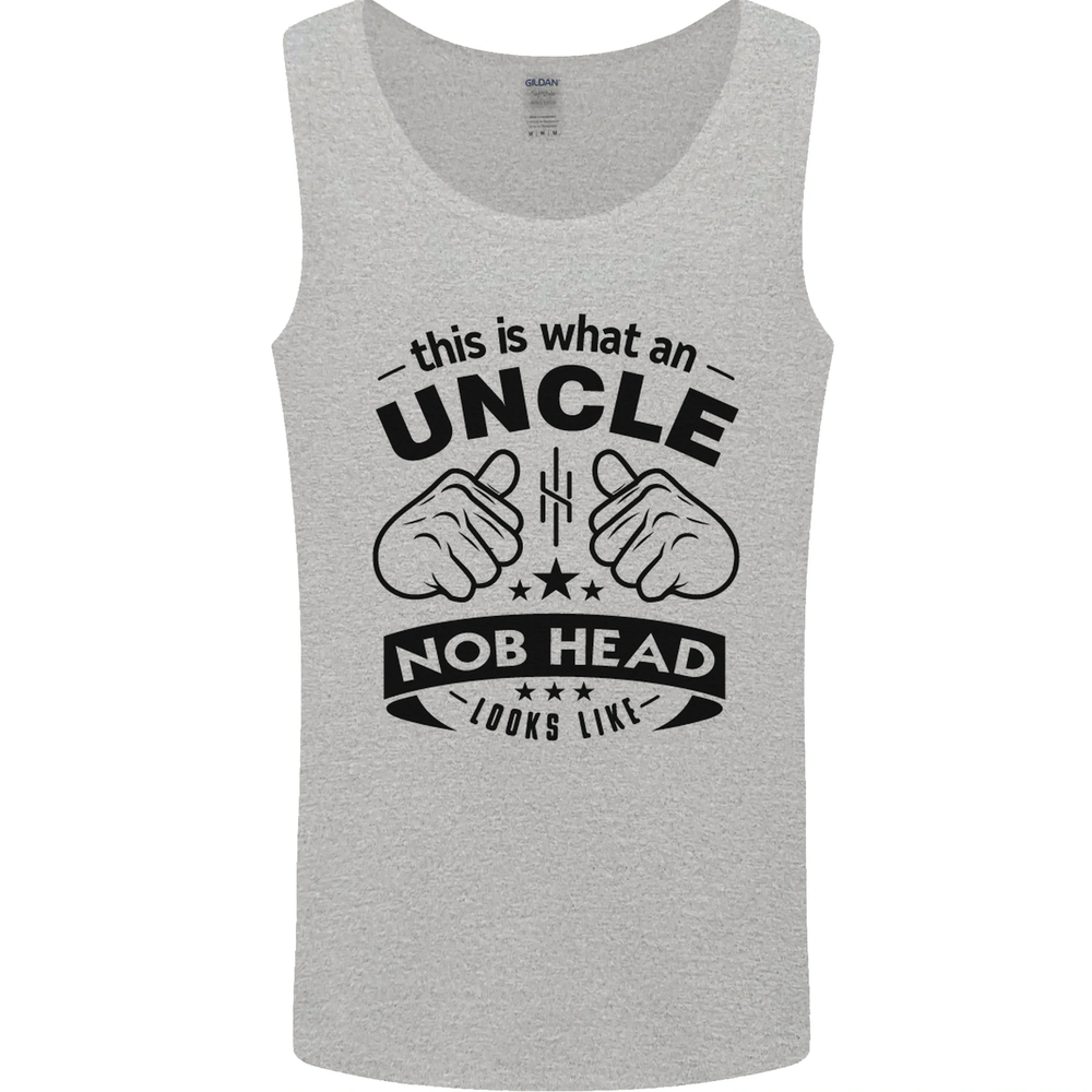 Uncle Nob Head Design Mens Vest Tank Top for Uncles Day