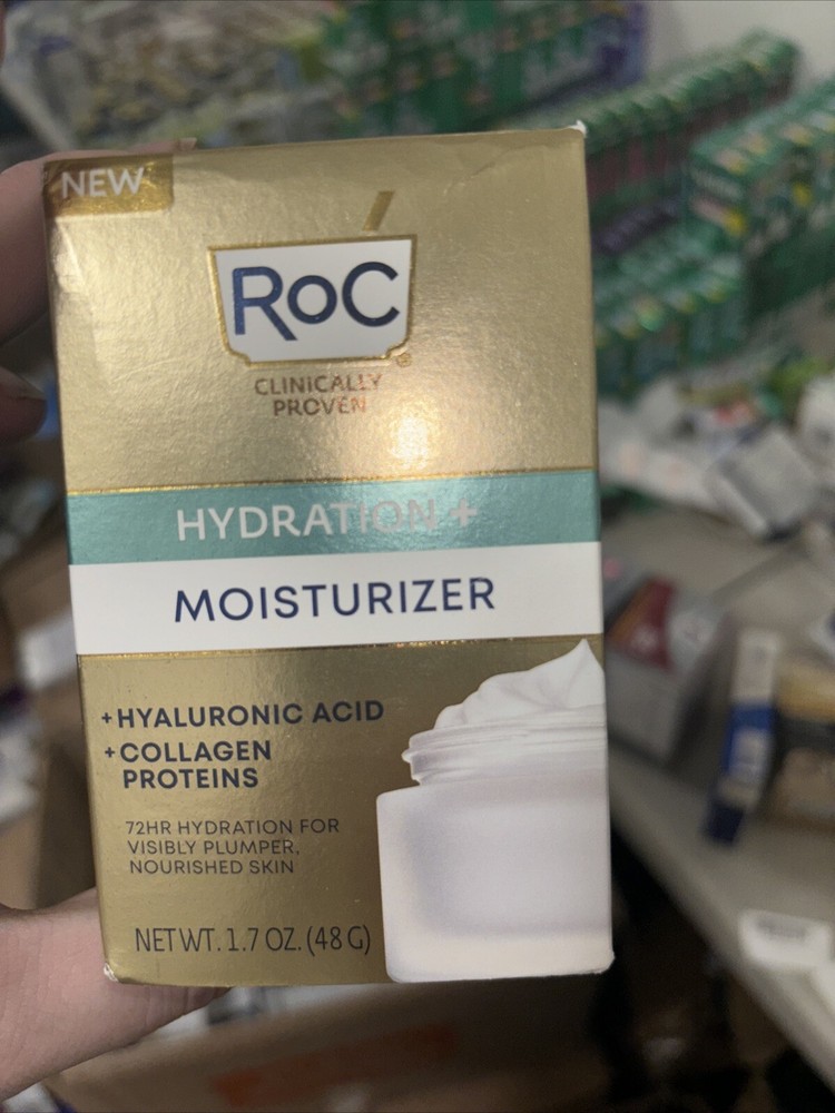 RoC Hydration + Moisturizer; Hyaluronic Acid + Collagen Proteins 1.7oz. New