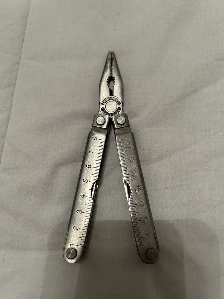 Garrity Multi Tool Stainless Steel Pliers Screwdrivers Knife Saw File & More