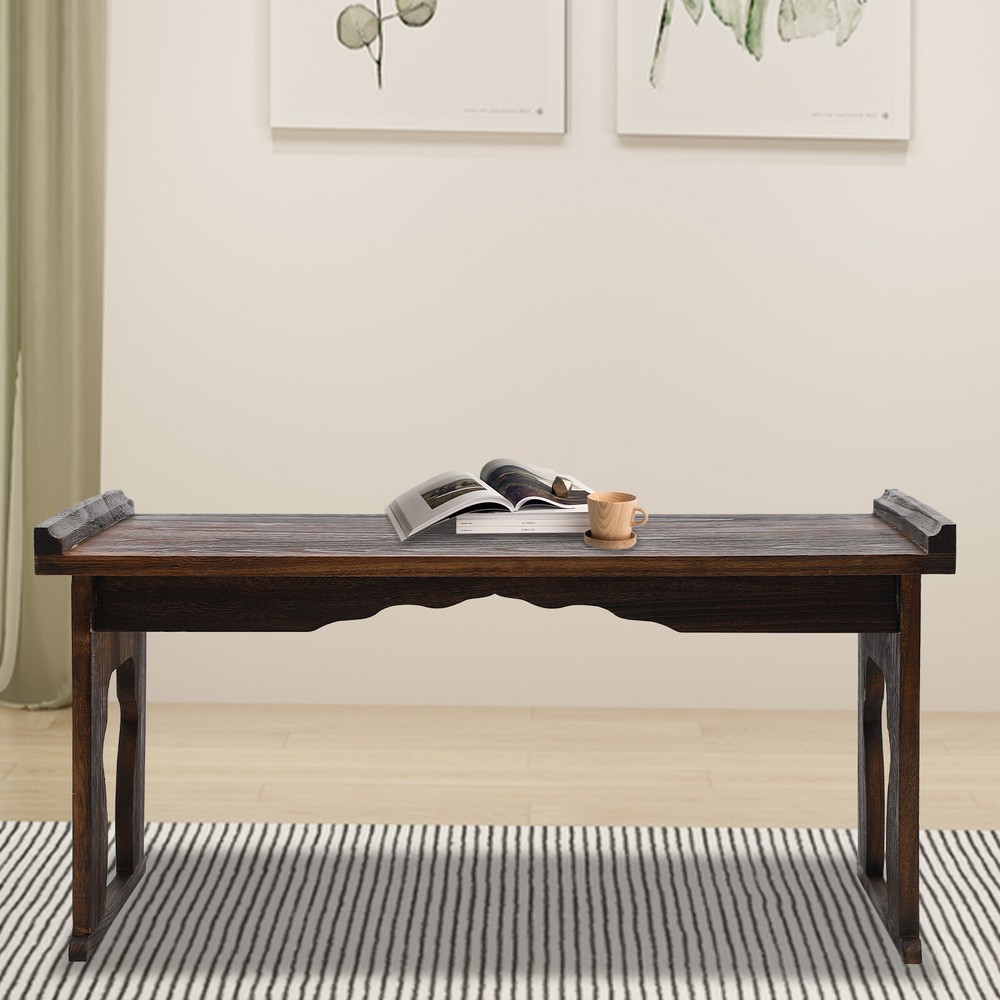 Japanese Floor Table Folding Coffee Table & Tea Table Wooden Altar Table 32