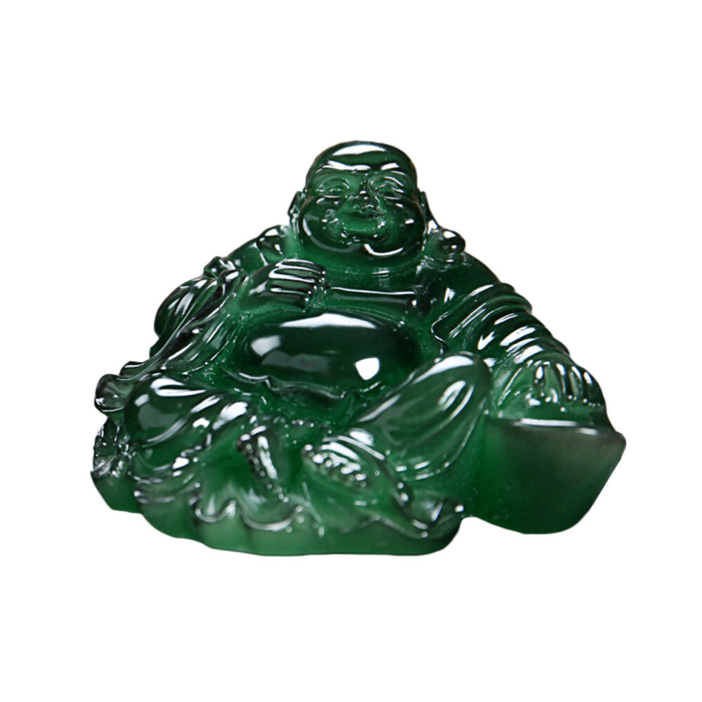 Aughing Money Wealth Figurine Jade Statue Statue Decoration Decor