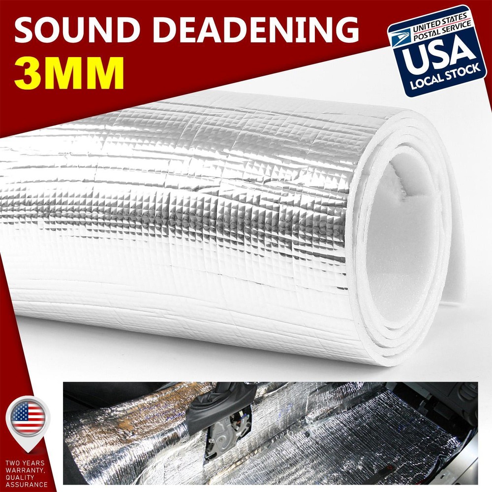 Sound Deadener Heat Shield Car Firewall Hood Floor Insulation Mat Bonnet Seat