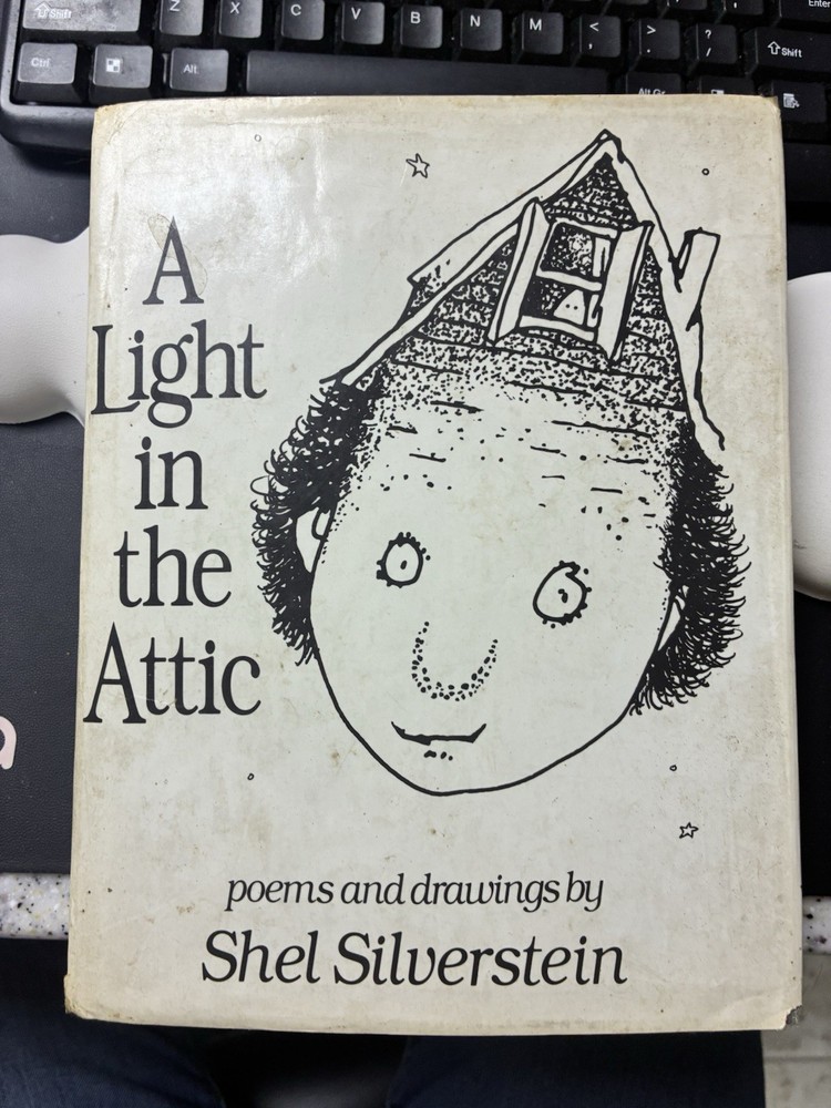A Light In The Attic,1981, HCDJ,Harper & Row Publishers, Vtg