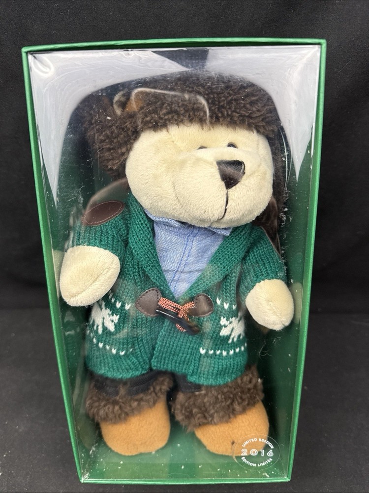 Starbucks Bearista 2016 Limited Edition Plush Holiday Christmas Bear NIB