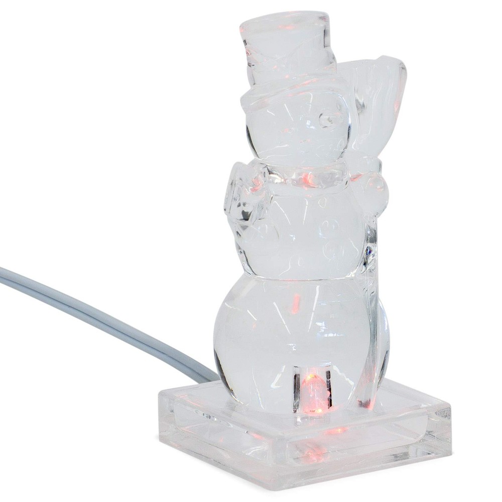 Village Collection Accessories Ice Castle Snowman Lit Figurine, 1.61 Inch, Mu...