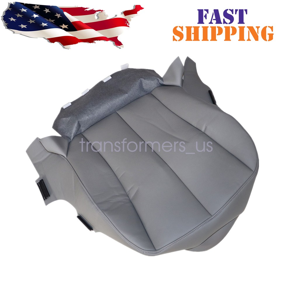 Fits 2007-2011 Toyota Camry Hybrid SE Passenger Bottom Leather Seat Cover Gray