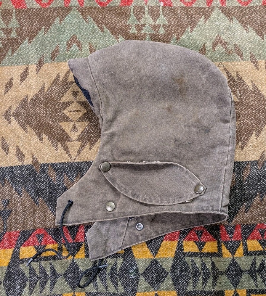 Vintage Carhartt A05CHT Jacket Hood Arctic Quilt Lined Made In USA Brown
