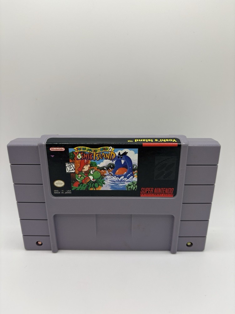 Yoshi's Island Super Mario World 2 Super Nintendo SNES - TESTED
