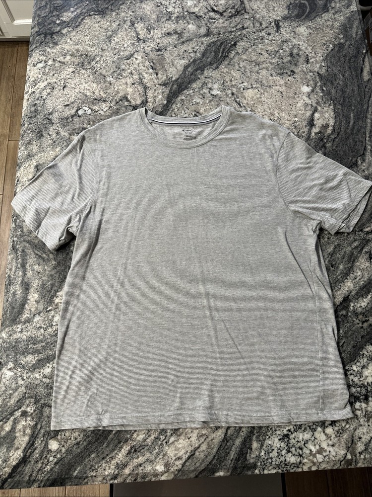 Members Mark Soft Wash Crew Neck Tee for Men - XL Grey Comfort Fit-image