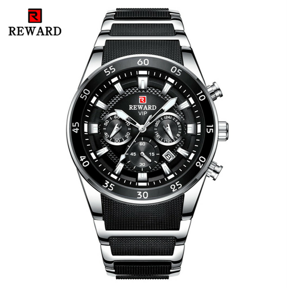 REWARD Men's Gold Multifunctional Business Wristwatch for Men
