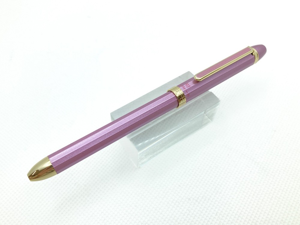 PLATINUM JAPAN Multi function pen: Double 3 Action, pink, Ballpoint, Mechanical