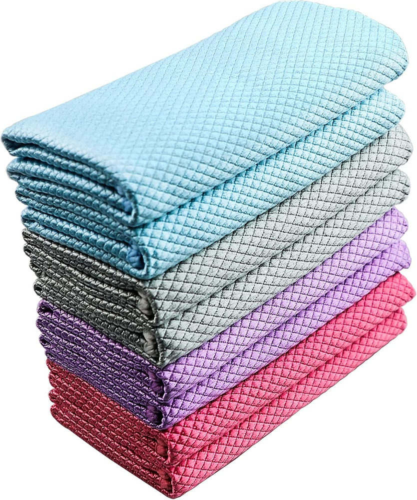 Ultra-Soft Reusable Microfiber Glass Cleaning Cloth Lint-Free Multi-Purpose