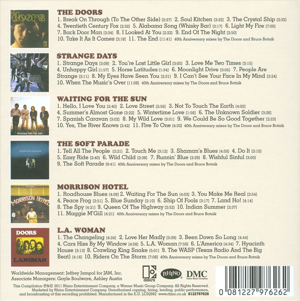 THE DOORS COLLECTION NEW CD