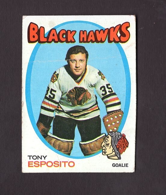 1971 Topps #110 Tony Esposato Chicago Black Hawks Hockey Card Fair Condition Free Shipping