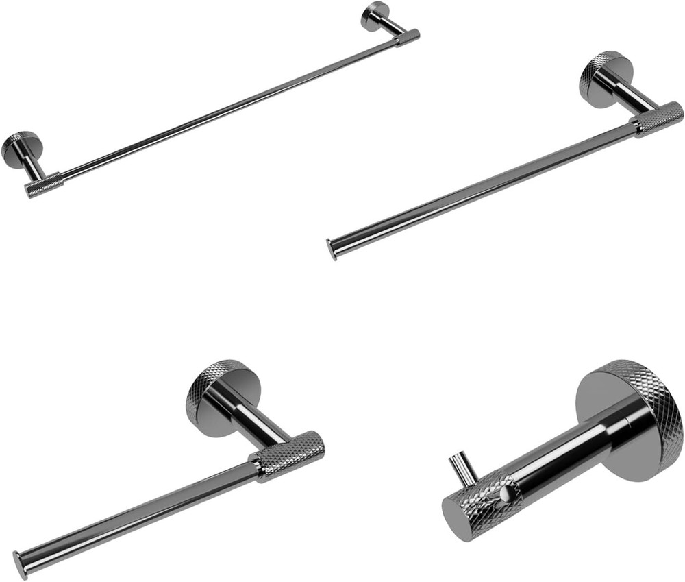 4-Piece Bathroom Hardware Set, 304stainless Steel Chrome Home Decor
