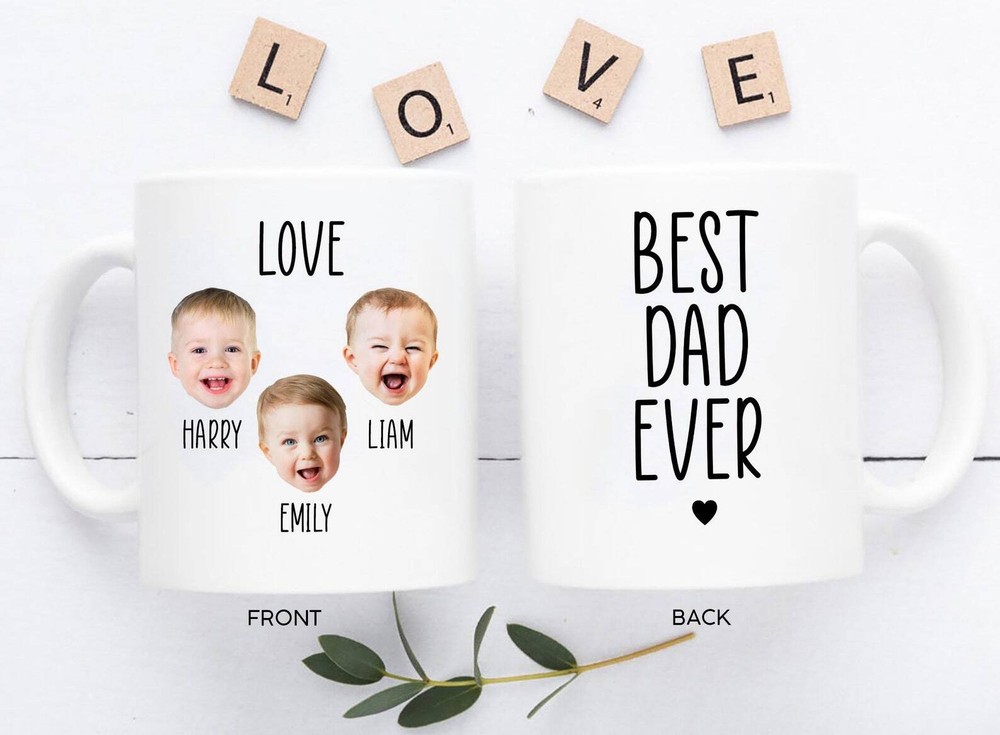 Custom Baby Face Mug Fathers Day Mug New Dad Mug Daddy Mug Gift For New Dad