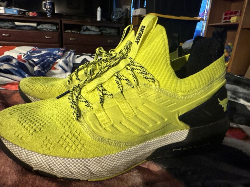 UNDER ARMOUR UA PROJECT ROCK 3 11 YELLOW BLACK NEON 23004306 TRAINER TRAINING 2