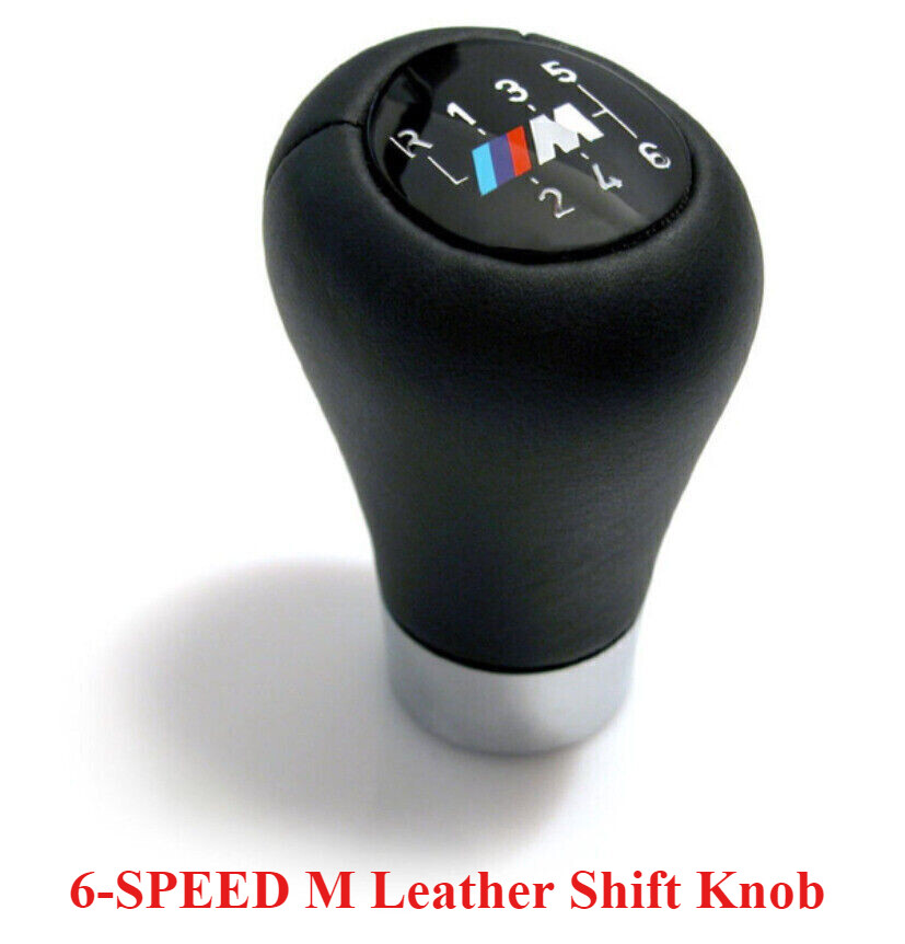 New 6-SPEED M Leather Shift Knob Fit for BMW ZHP E30 E36 E46 E34 E39 E90 E92 US