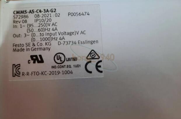 1PC NEW Festo CMMS-AS-C4-3A-G2 572986 Motor Controller