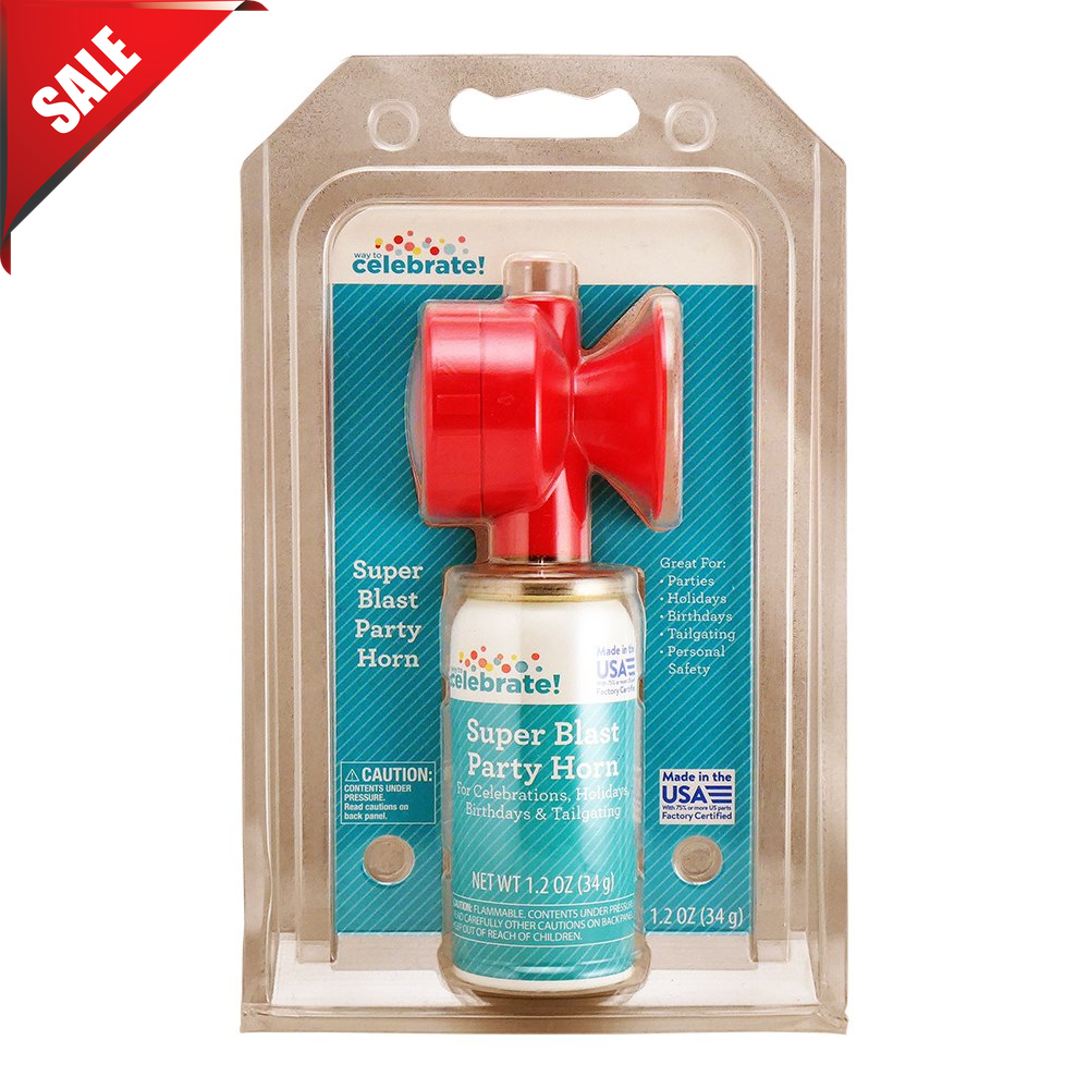 Super Loud Air Party Horn  Noisemaker Celebrations, Holidays Sports Hand Held