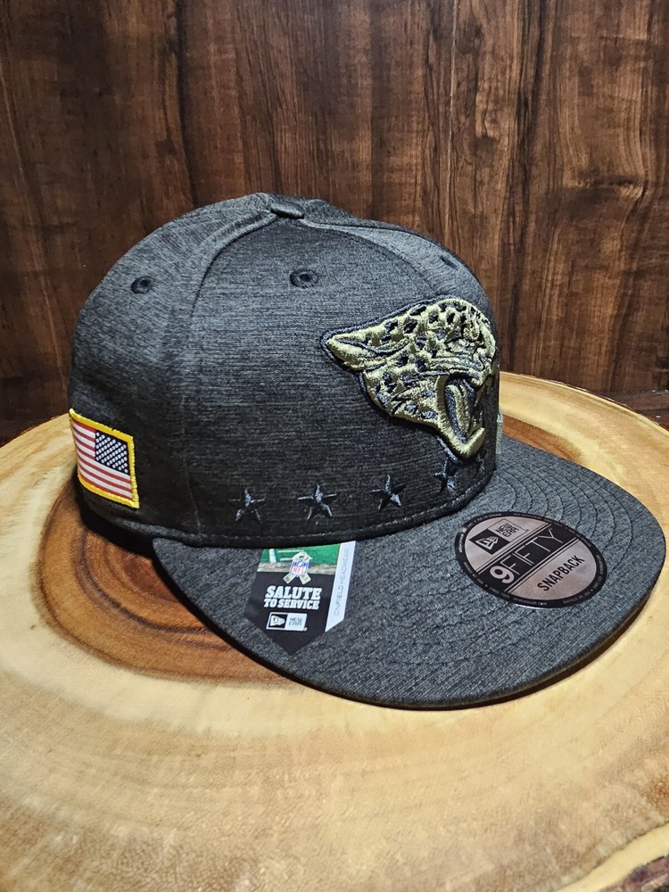 Jacksonville Jaguars New Era 9Fifty Salure To Service Snapback Hat Cap  DUUUVAL