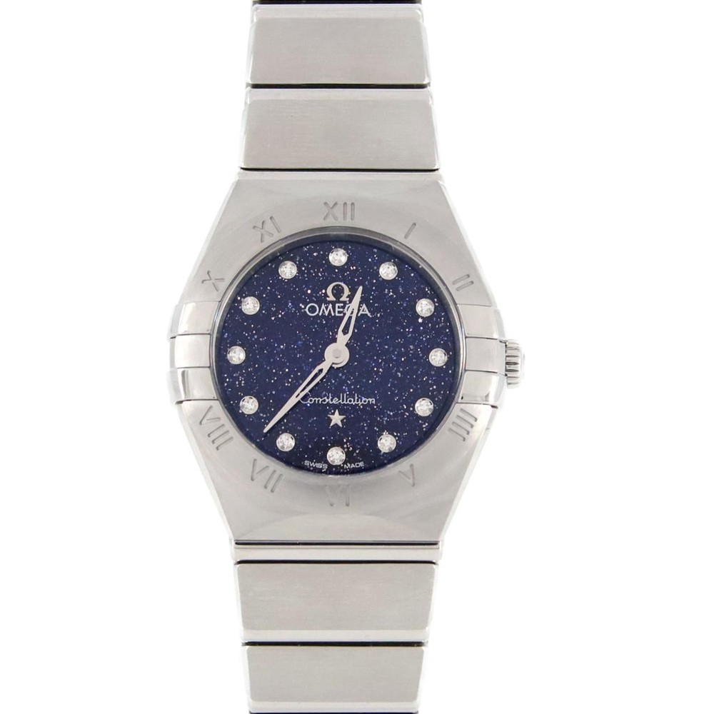 Authentic OMEGA Constellation 25mm SS Quartz Watch Ref 131.10.25.60.53.001