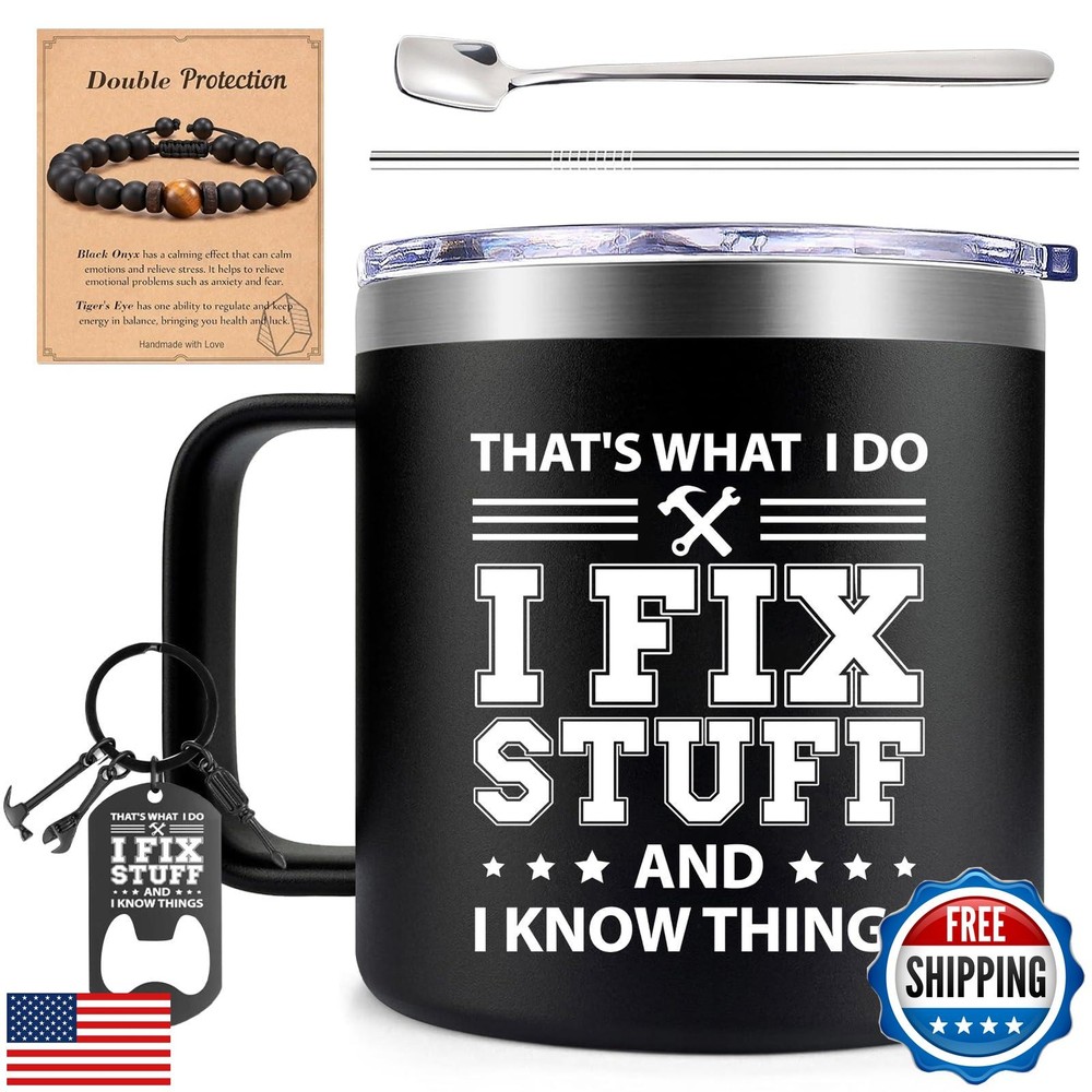 Cool Fathers Day Gift for Dad - I Fix Stuff Birthday Present for Men-image