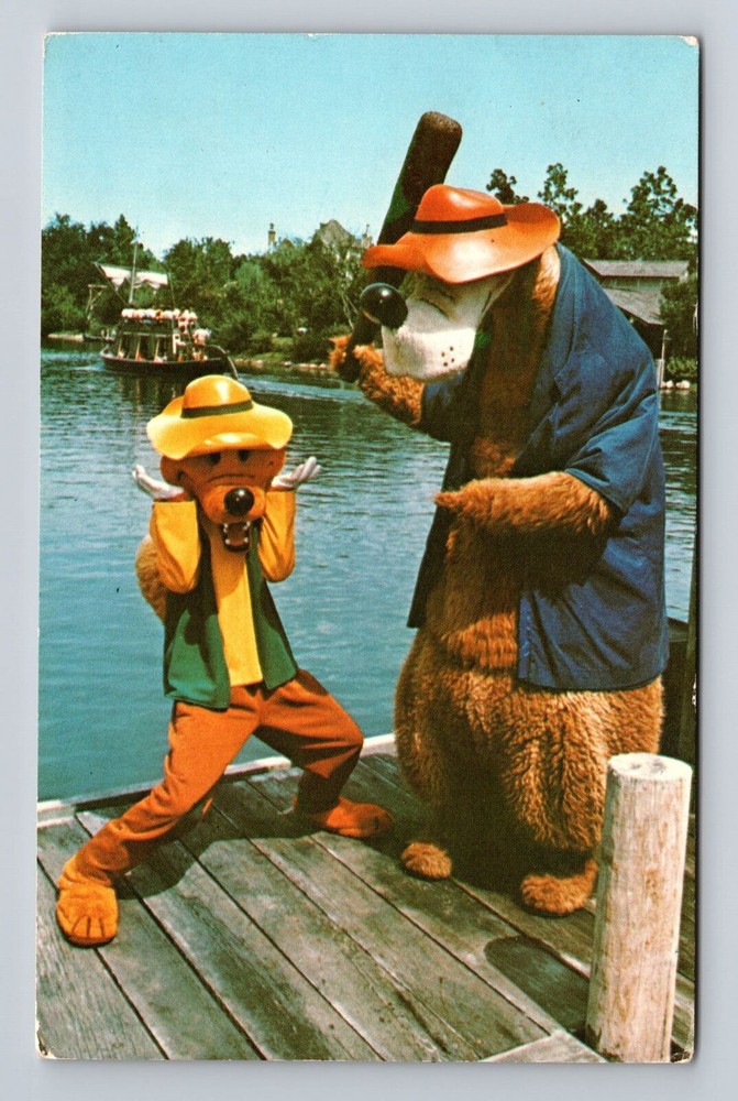 Vintage Walt Disney World Orlando FL Brer Bar Brer Fox Postcard