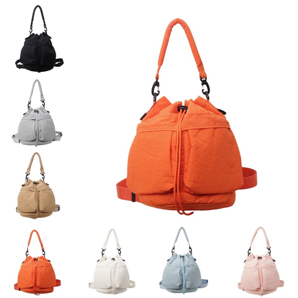 Women's Lightweight Shoulder Crossbody Bag Backpack,Daily Drawstring Bucket Bag