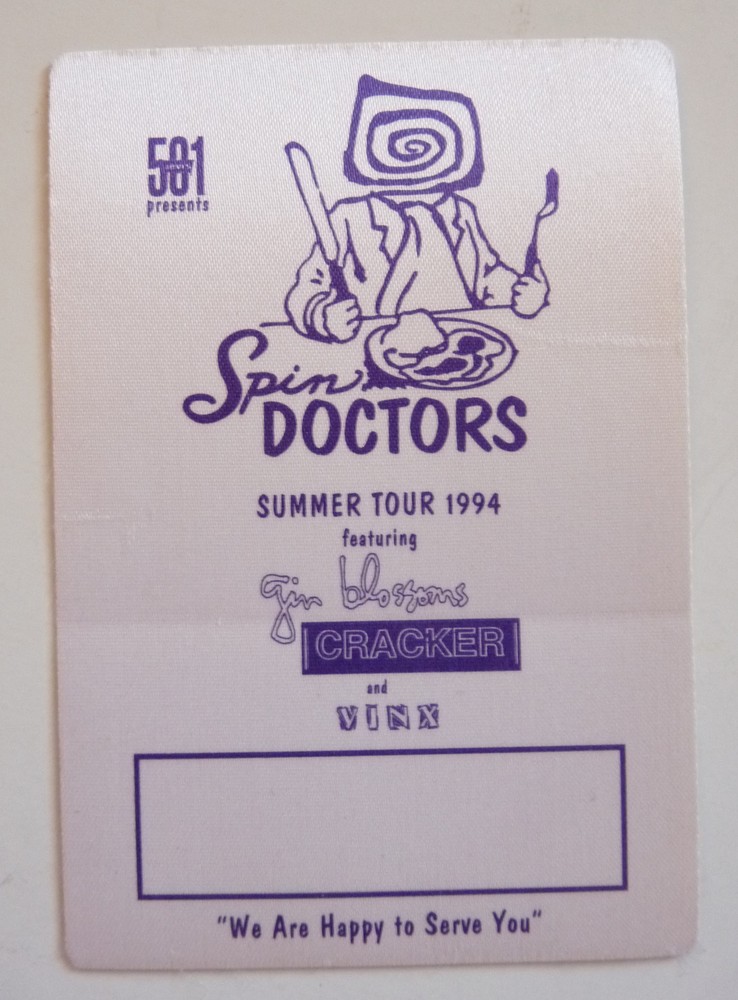 Spin Doctors Summer 1994 Concert Tour Backstage Pass D7