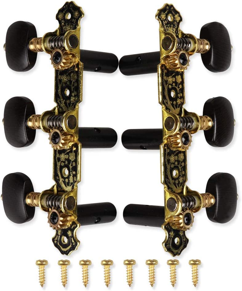 Guitar Tuners Machine Heads 3+3 Set Tuning Keys String Pegs for Classical Guitar