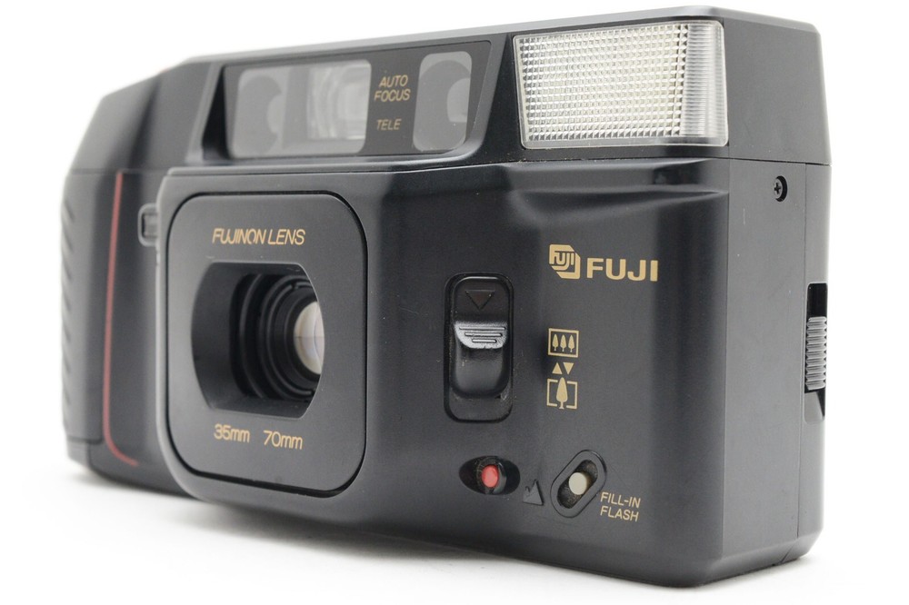 NEAR MINT Fuji Tele Cardia Super Date 35mm-70mm Point & Shoot Camera Japan