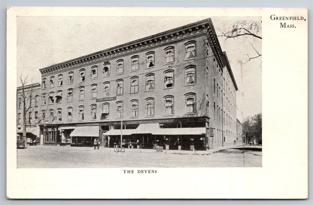 The Devens Greenfield Mass Early 1900s Postcard S4