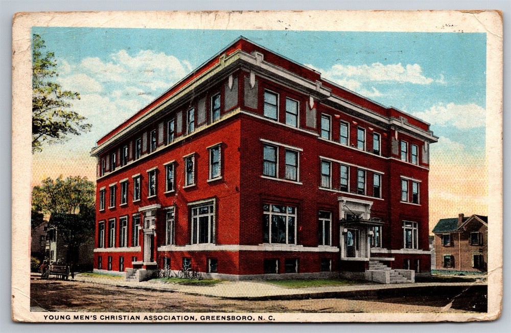 YMCA Young Men's Christian Association Greensboro NC C1920 Postcard S11