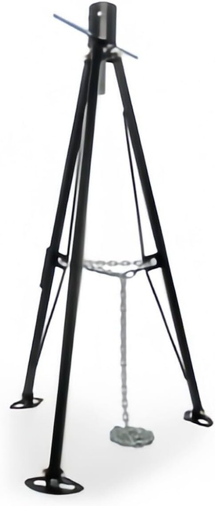 RV Gooseneck Tripod Trailer Stabilizer Adjustable Heavy-Duty Steel W/ Bottom Pad
