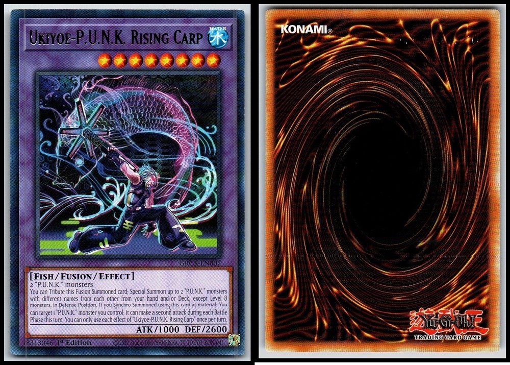 UKIYOE-P.U.N.K. RISING CARP 1ST EDITION YU-GI-OH