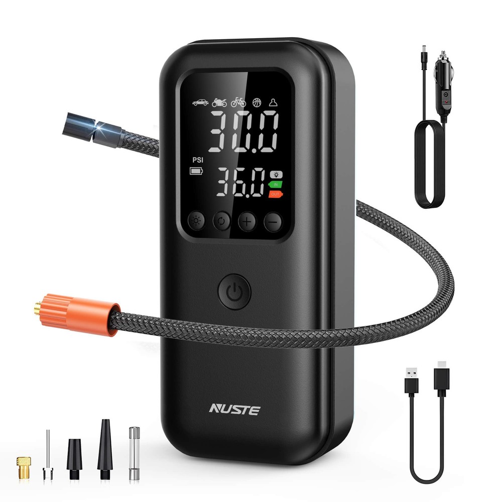 150PSI Cordless Portable Tire Inflator - Fast Air Compressor for Cars Bikes SUVs